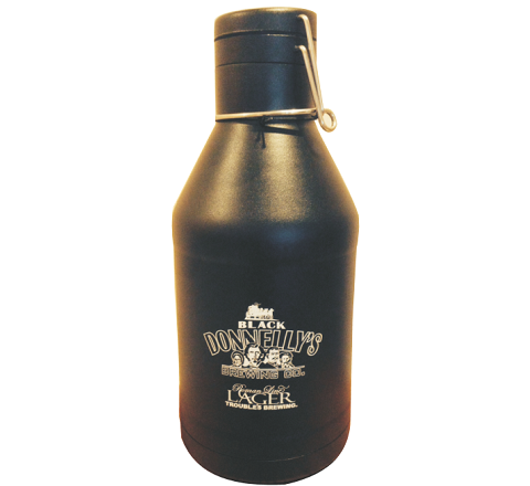 Black Donnellys Aluminum Growler 2 Litre