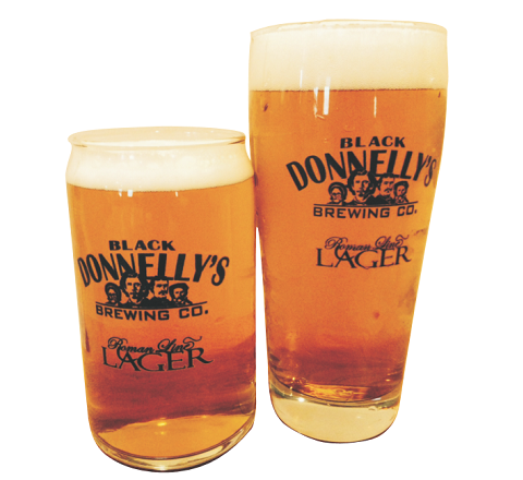 Black Donnellys Glasses 16 oz